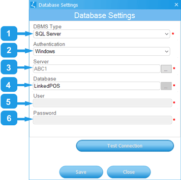 Database Connection Dialog Image