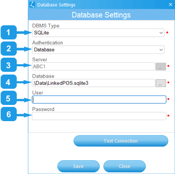 Database Connection Dialog Image